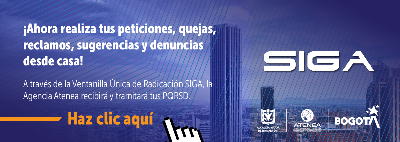 Banner web para SIGA - Radicación PRQRS