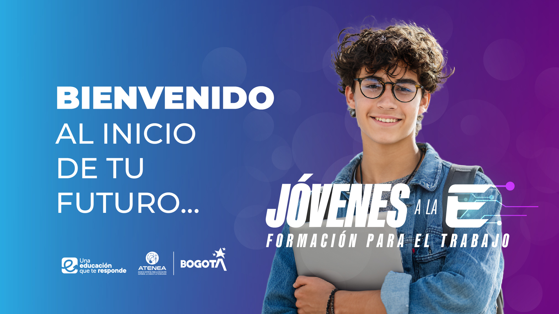 Jóvenes a la E formación para el trabajo convocatoria banner