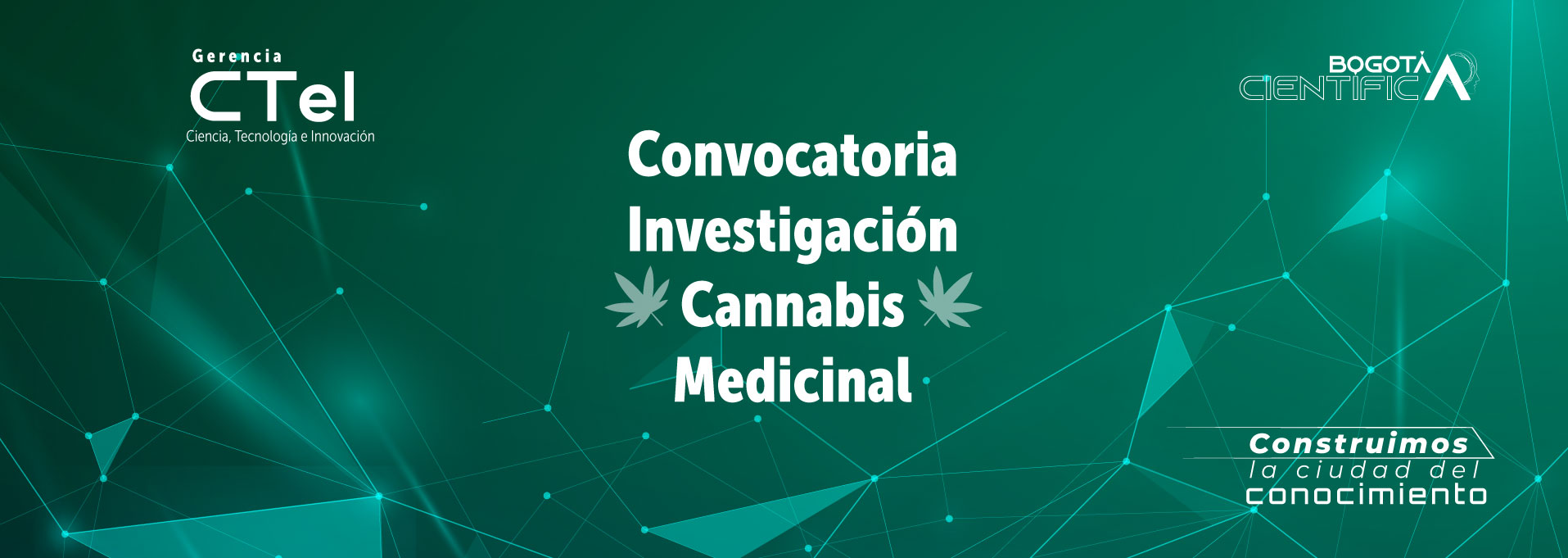 Banner Convocatoria investigación cannabis medicinal