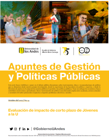 Evaluación del Programa Jóvenes a la U - Universidad de Los Andes
