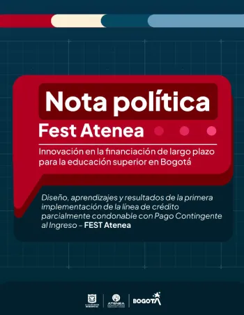 Fest Atenea Innovacino en la financiación de largo plazo para la educación superior en Bogotá