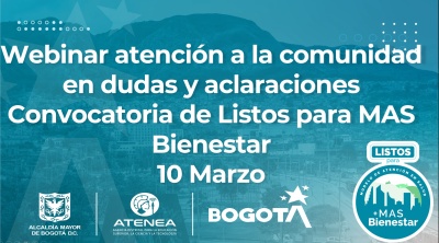 10 de marzo | Webinar de atención a la comunidad dudas e inquietudes