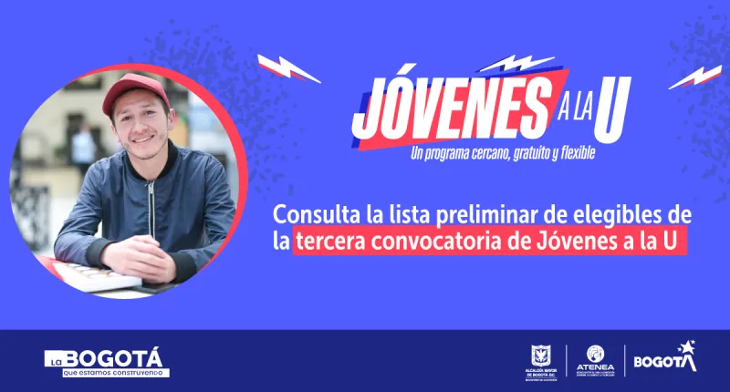 Resultados preliminares línea de admisión especial ampliada - Tercera convocatoria de Jóvenes a la U