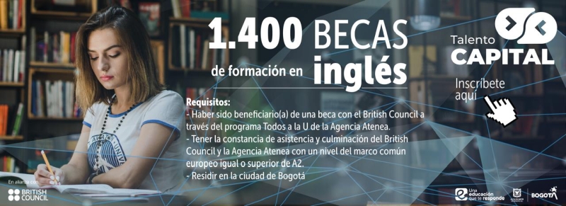 Agencia Atenea abre nueva convocatoria de Talento Capital Formación con 1.400 becas en inglés con el British Council