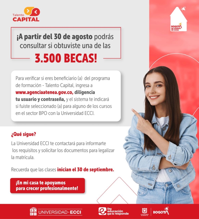 Listos los resultados de Talento Capital: conozca si obtuvo una beca de formación en el sector de BPO