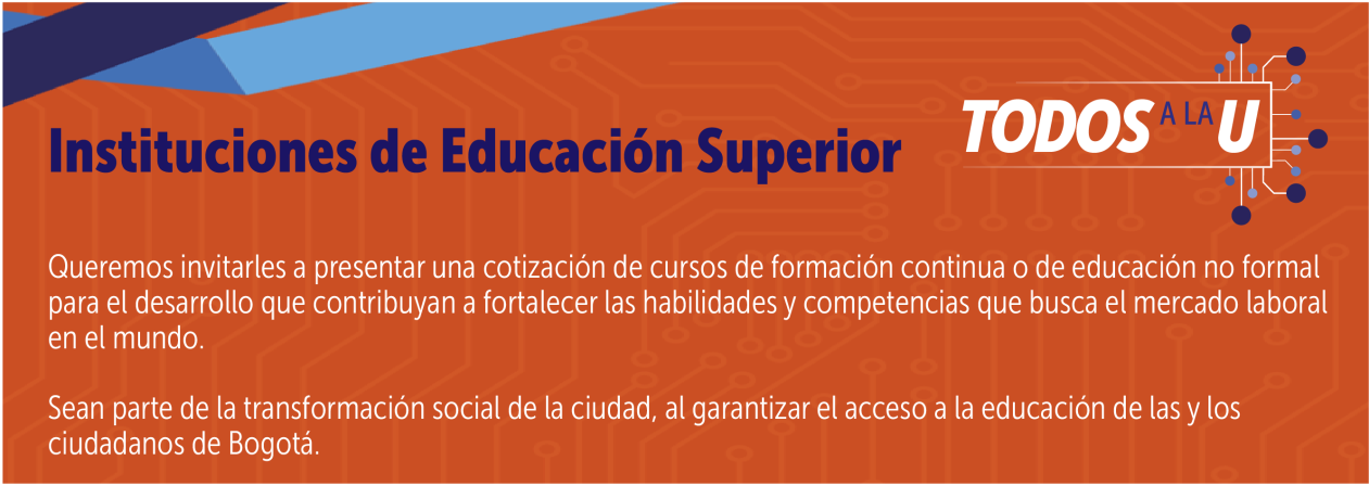 Invitación paras las Instituciones de Educación Superior en Bogotá 
